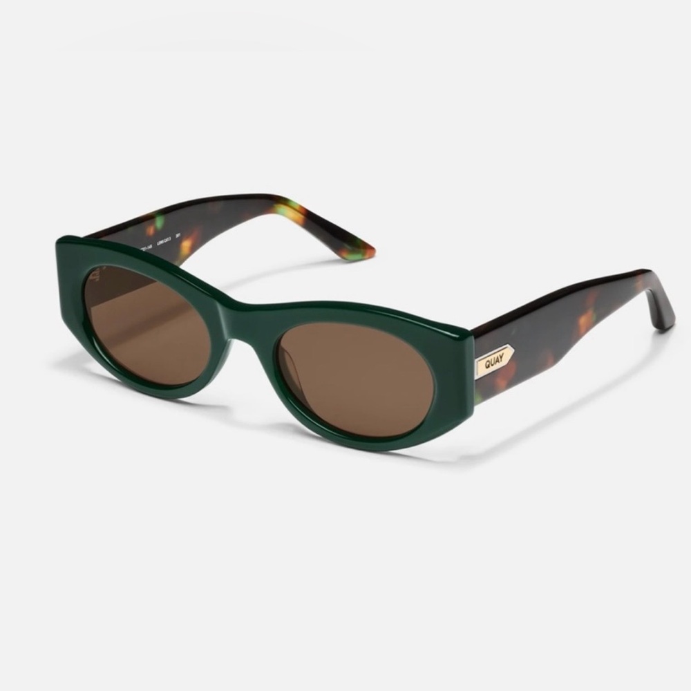 Quay Australia so what sunglasses - green & tortoise shell